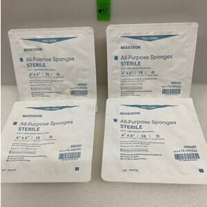 McKesson 4-Ply Non-woven Gauze Sponge Sterile 4 x 4"/ 4 Pack(s) 10 per Pack